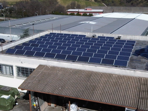 impianto parzialmente integrato di 20 kwp