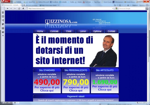 Sito dedicato alla realizzazione e produzione di siti internet