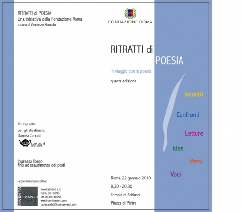 "Ritratti di Poesia" edizione 2010