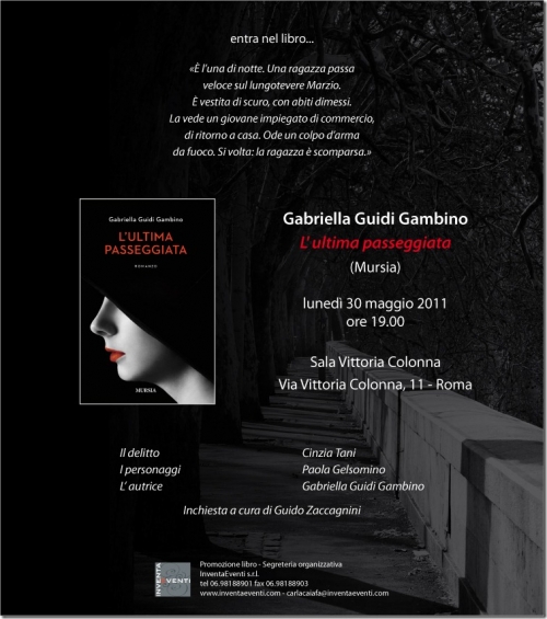 presentazione del libro L'Ultima Passeggiata di Gabriella G.uigi Gambino