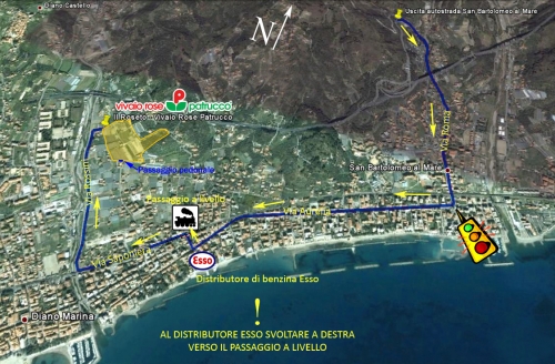 Dove Siamo: dall'Autostrada A10 Genova-Ventimiglia