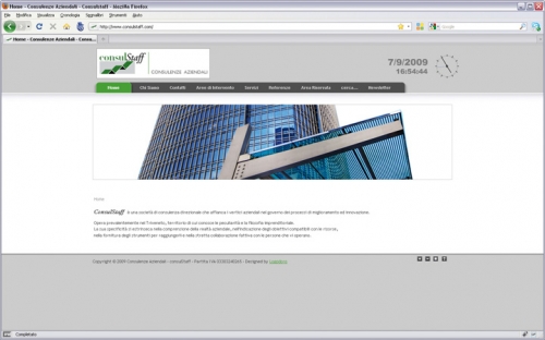 Sito web Consulstaff - servizi di Consulenza Aziendale