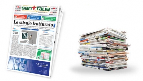 Un numero della rivista cartacea Sanitalia