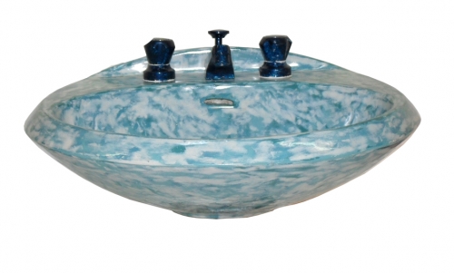lavabo rivestito in resina