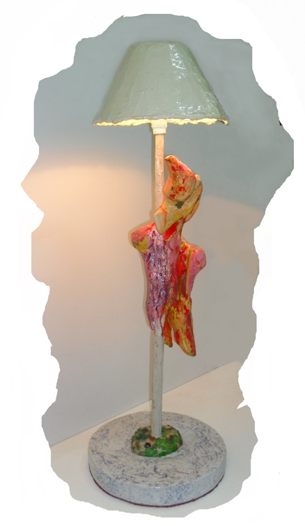 lampada in resina h.cm 80