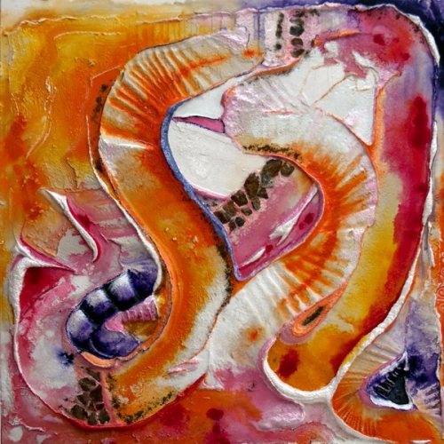 Moment Gratitude - AQVACOLOR 4D su mdf - 2009 - cm 74x74x5
